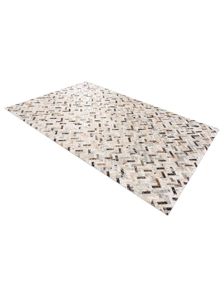 Detail image of  4' 10 x 7' 6 Cowhide Stocks Rug