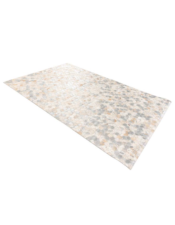 Detail image of  4' 11 x 7' 8 Cowhide Stocks Rug