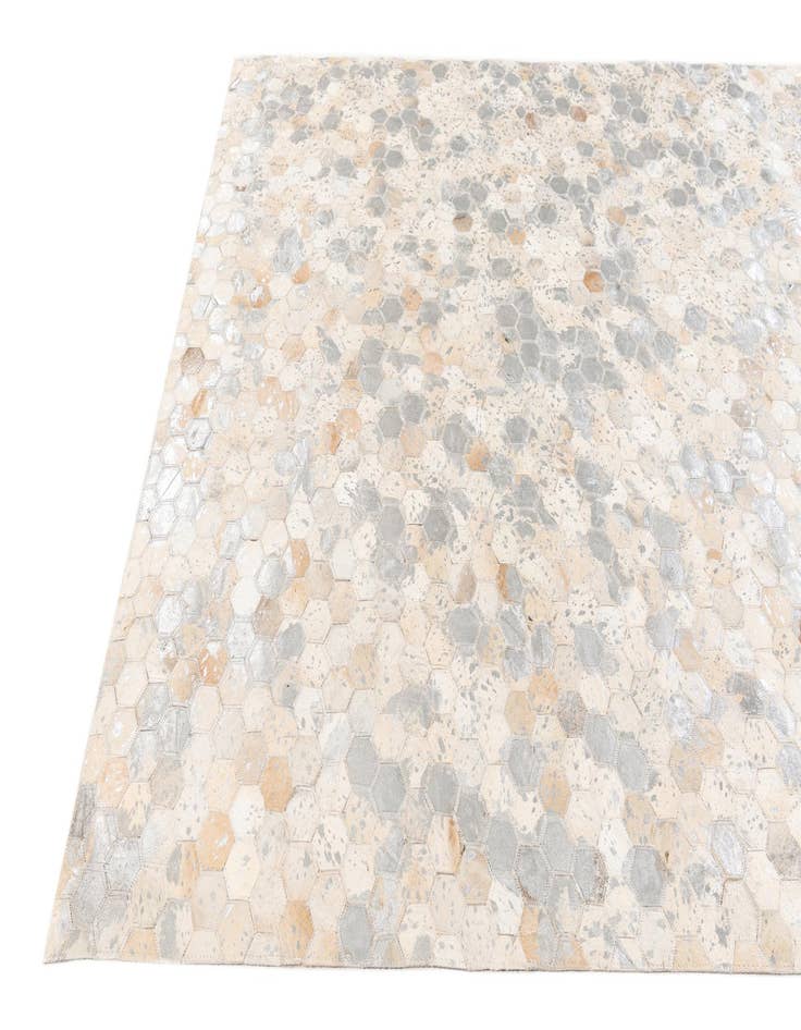 Detail image of  4' 11 x 7' 8 Cowhide Stocks Rug