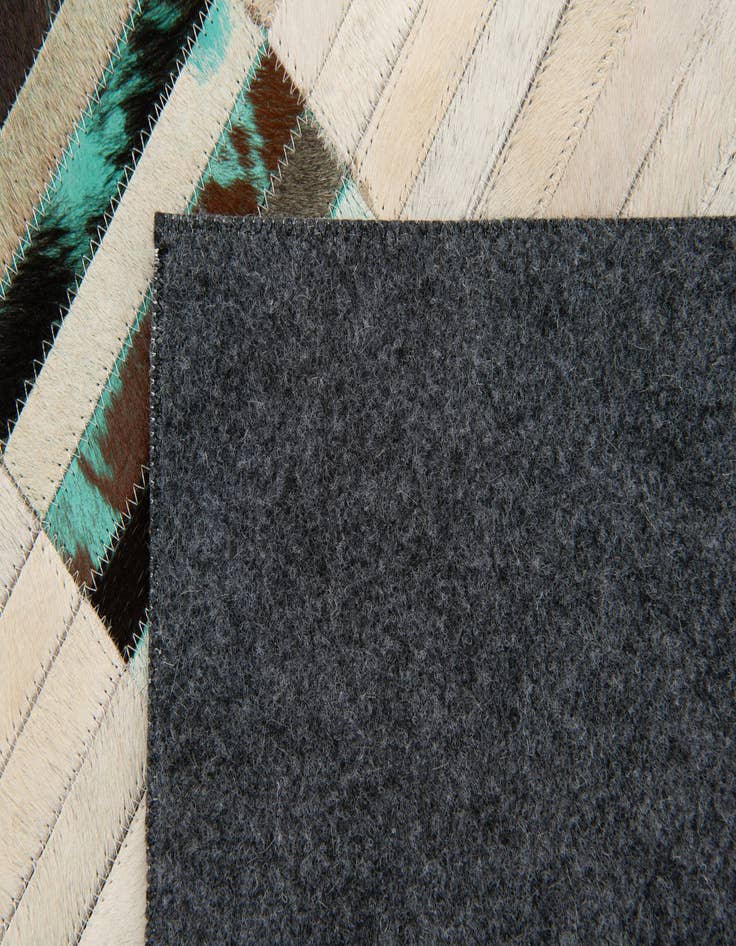 Detail image of  6' x 9' 1 Cowhide Stocks Rug