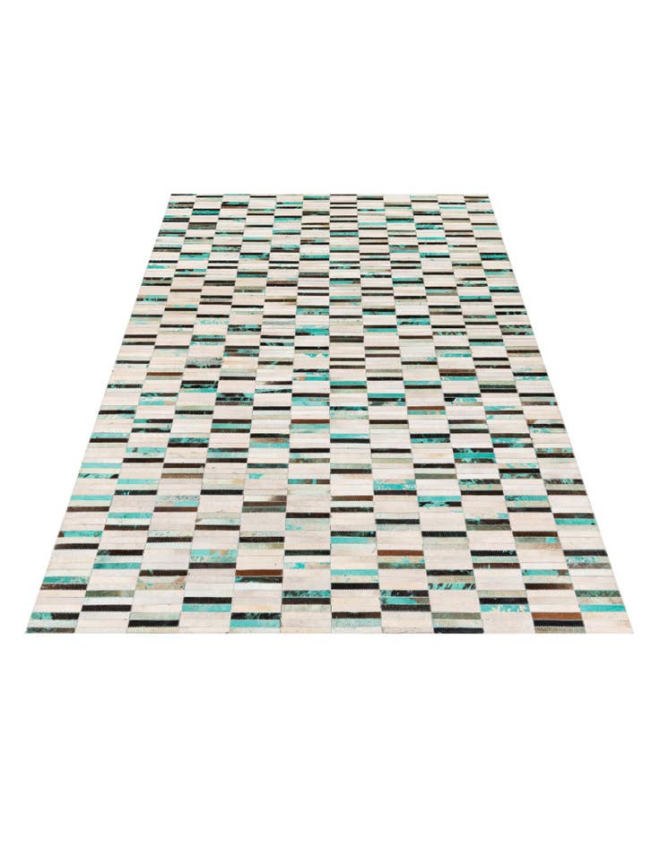 Detail image of  6' x 8' 11 Cowhide Stocks Rug