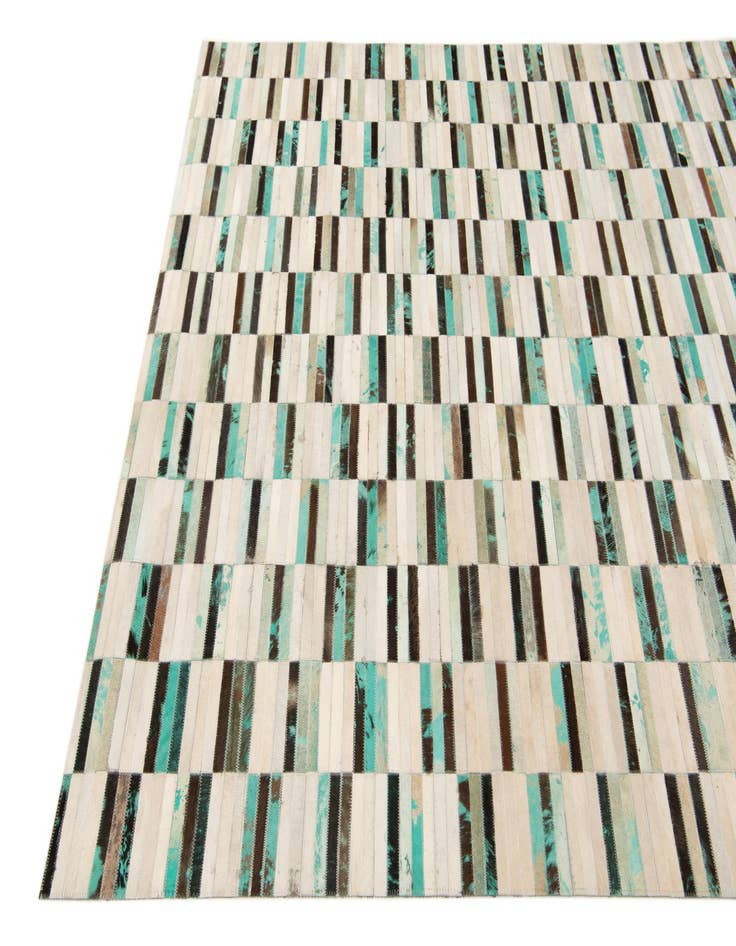 Detail image of  6' x 8' 11 Cowhide Stocks Rug