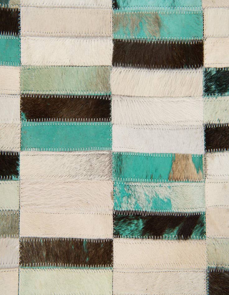 Detail image of  6' x 8' 11 Cowhide Stocks Rug