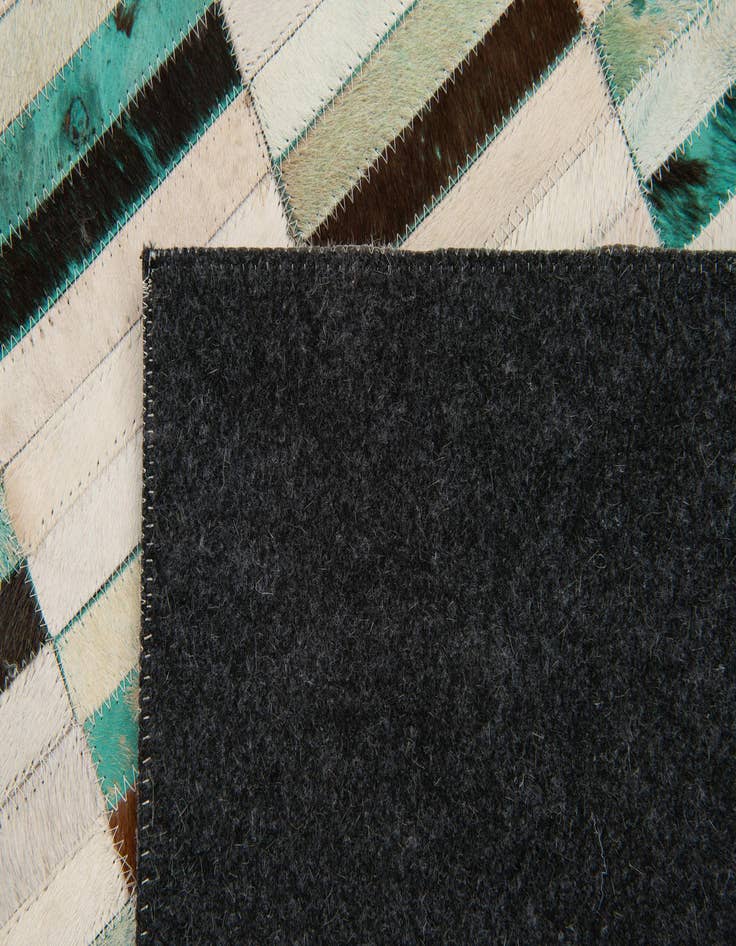 Detail image of  6' x 8' 11 Cowhide Stocks Rug