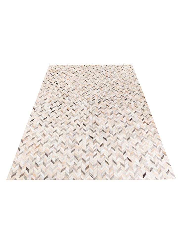 Detail image of  6' 8 x 9' 10 Cowhide Stocks Rug