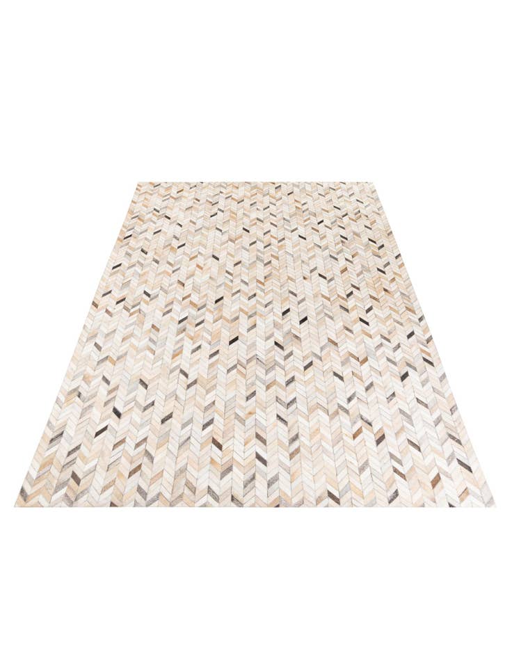 Detail image of  6' 8 x 9' 11 Cowhide Stocks Rug