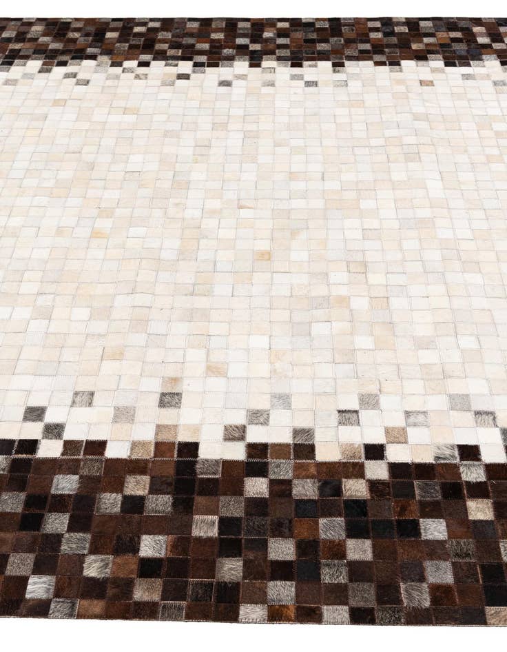 Detail image of  6' 8 x 9' 8 Cowhide Stocks Rug