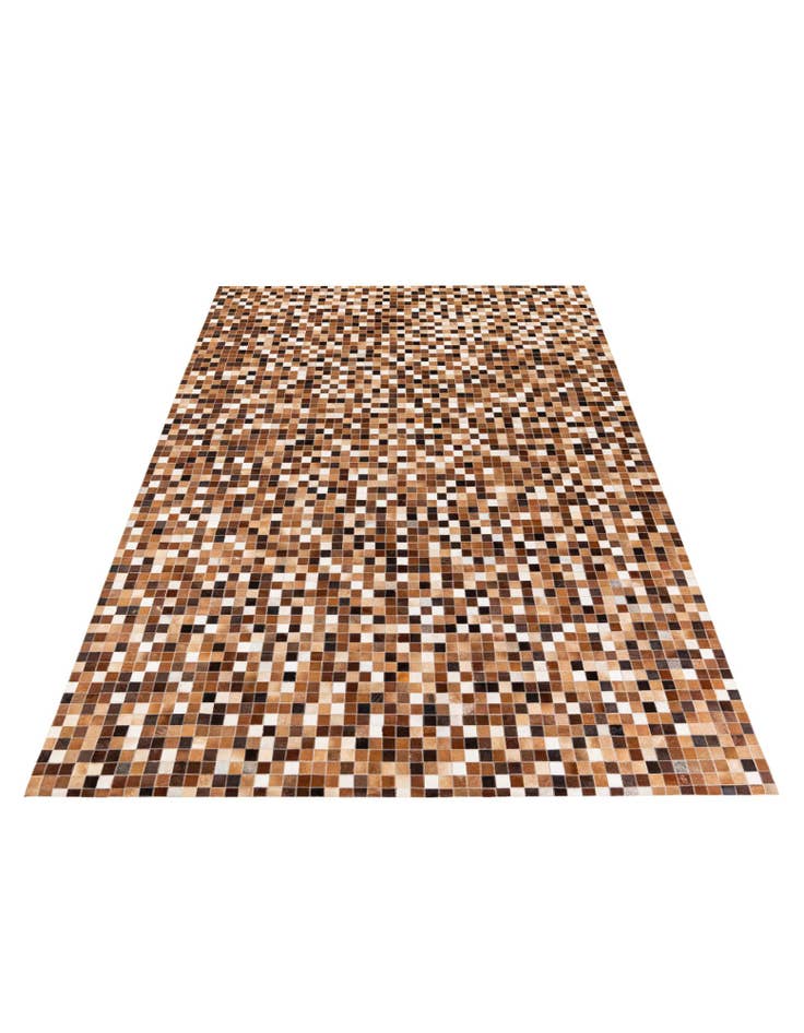 Detail image of  6' 8 x 9' 10 Cowhide Stocks Rug