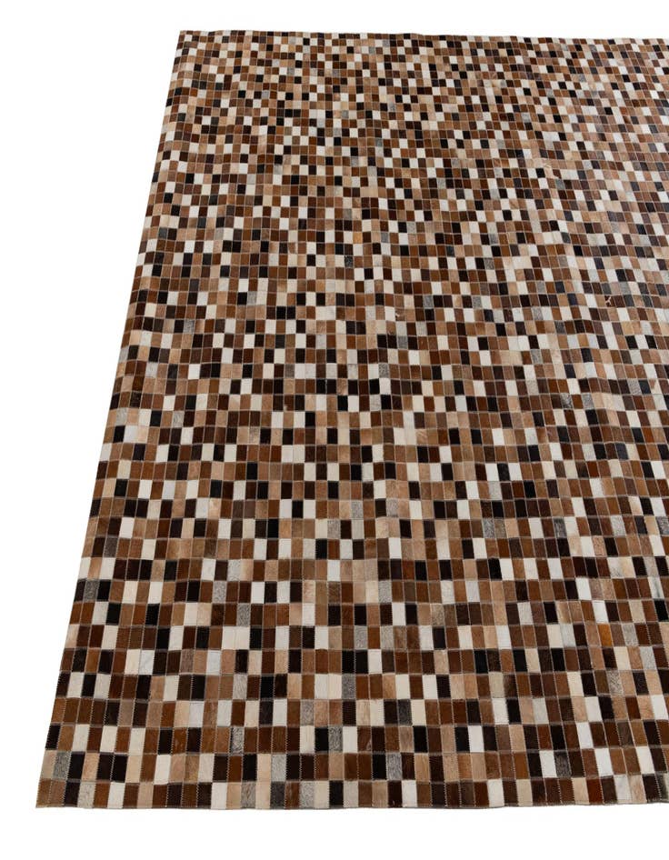 Detail image of  6' 8 x 10' Cowhide Stocks Rug
