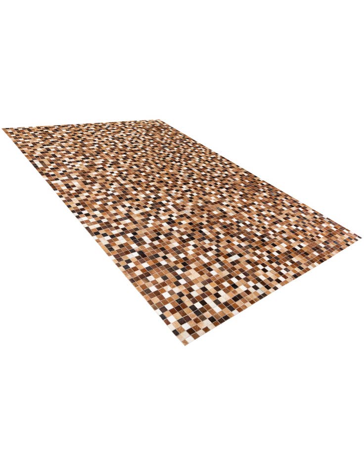 Detail image of  6' 7 x 9' 9 Cowhide Stocks Rug