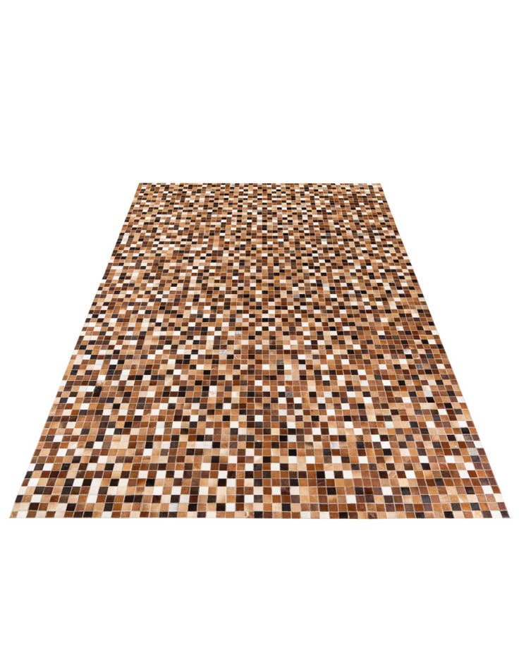 Detail image of  6' 7 x 9' 9 Cowhide Stocks Rug