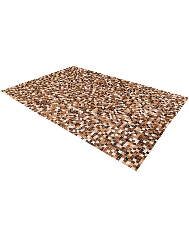 Detail image of  6' 9 x 9' 9 Cowhide Stocks Rug