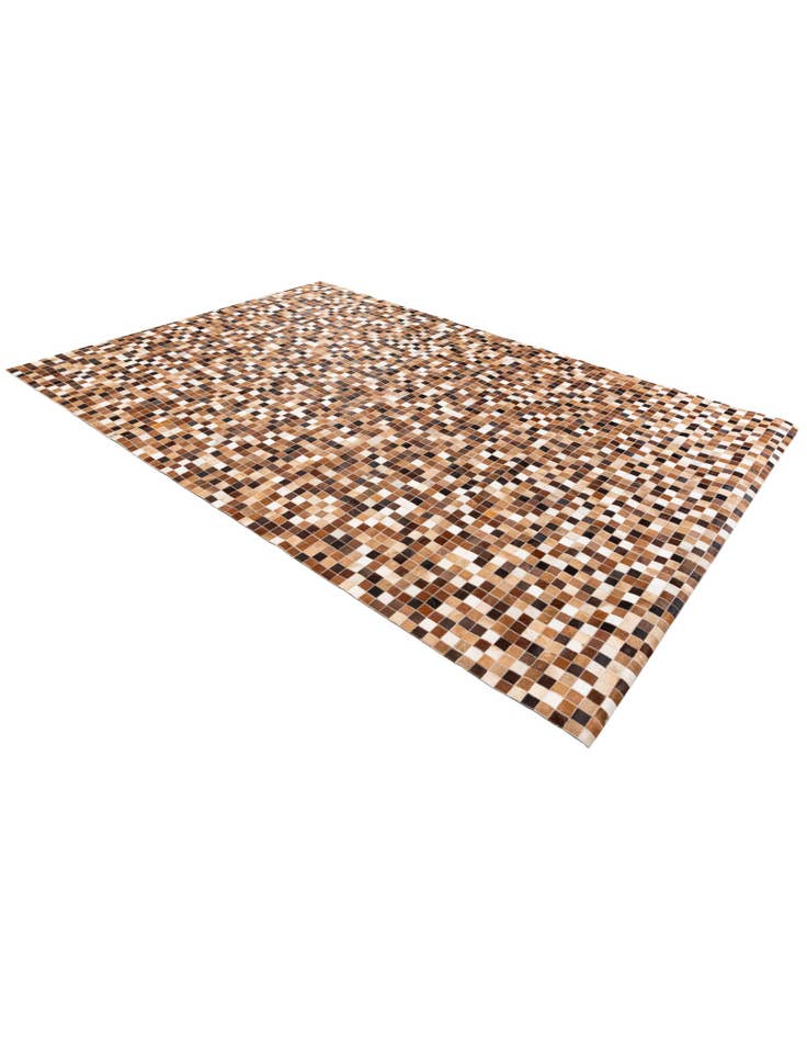 Detail image of  6' 8 x 9' 10 Cowhide Stocks Rug