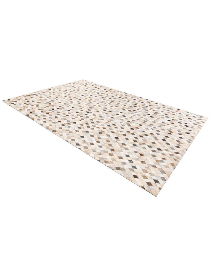 Detail image of  6' 7 x 9' 11 Cowhide Stocks Rug