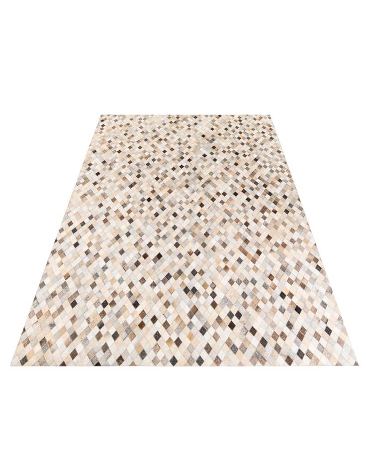 Detail image of  6' 7 x 9' 11 Cowhide Stocks Rug