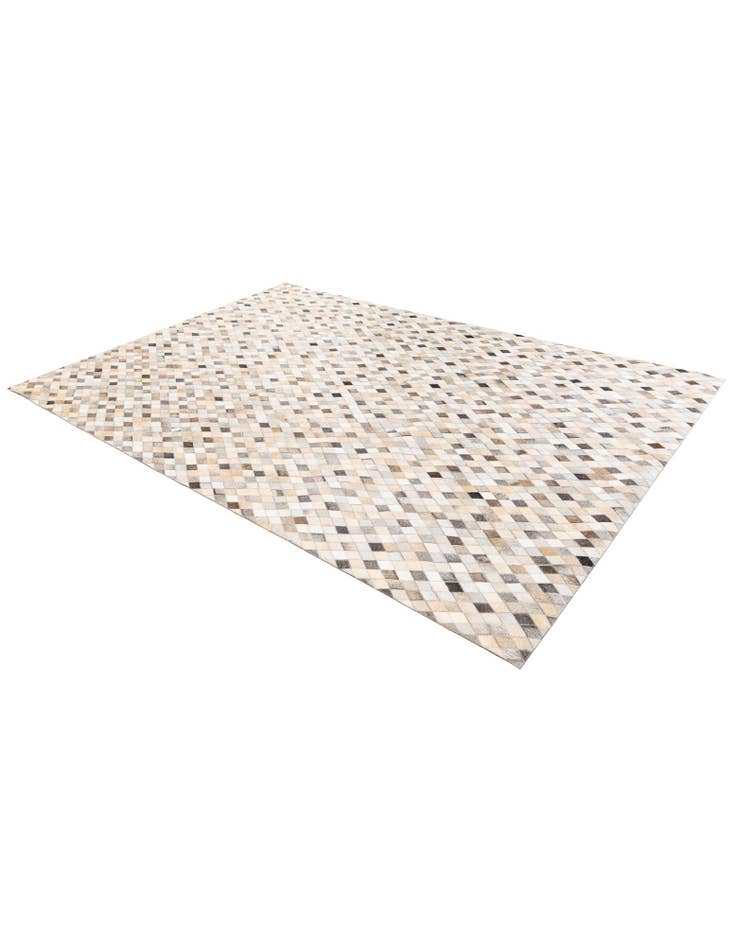 Detail image of  6' 8 x 9' 9 Cowhide Stocks Rug