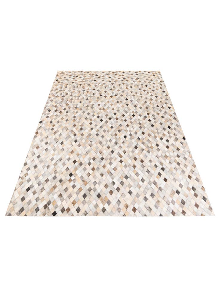 Detail image of  6' 8 x 9' 9 Cowhide Stocks Rug