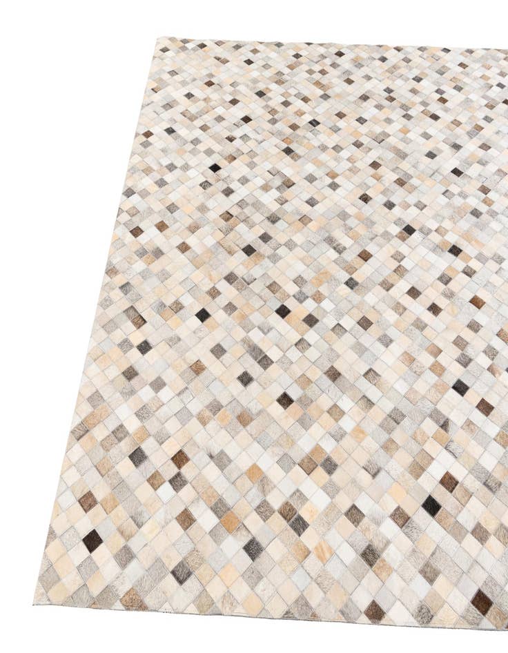 Detail image of  6' 8 x 9' 9 Cowhide Stocks Rug