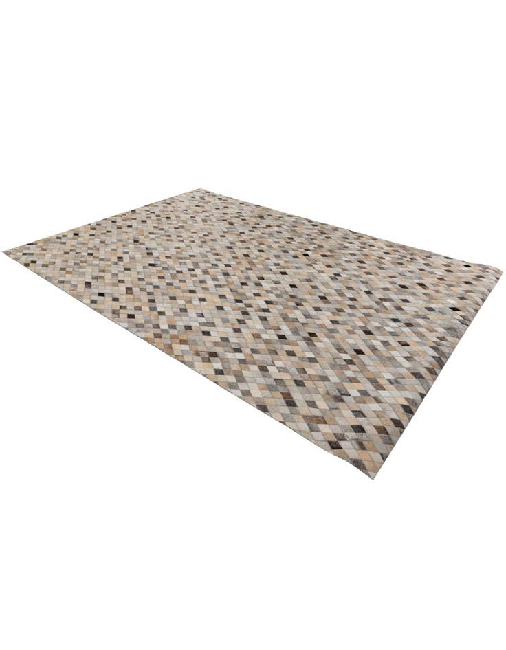 Detail image of  6' 9 x 9' 10 Cowhide Stocks Rug