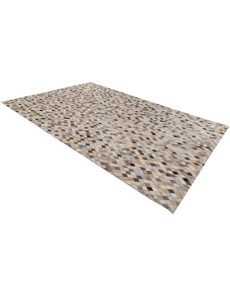 Detail image of  6' 7 x 9' 11 Cowhide Stocks Rug