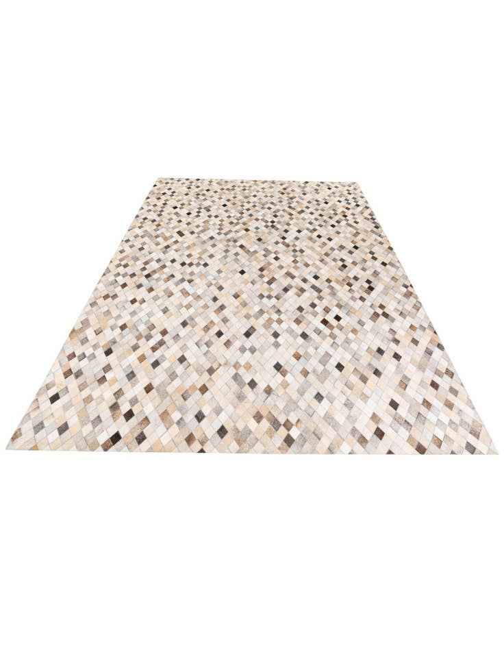 Detail image of  6' 7 x 9' 11 Cowhide Stocks Rug