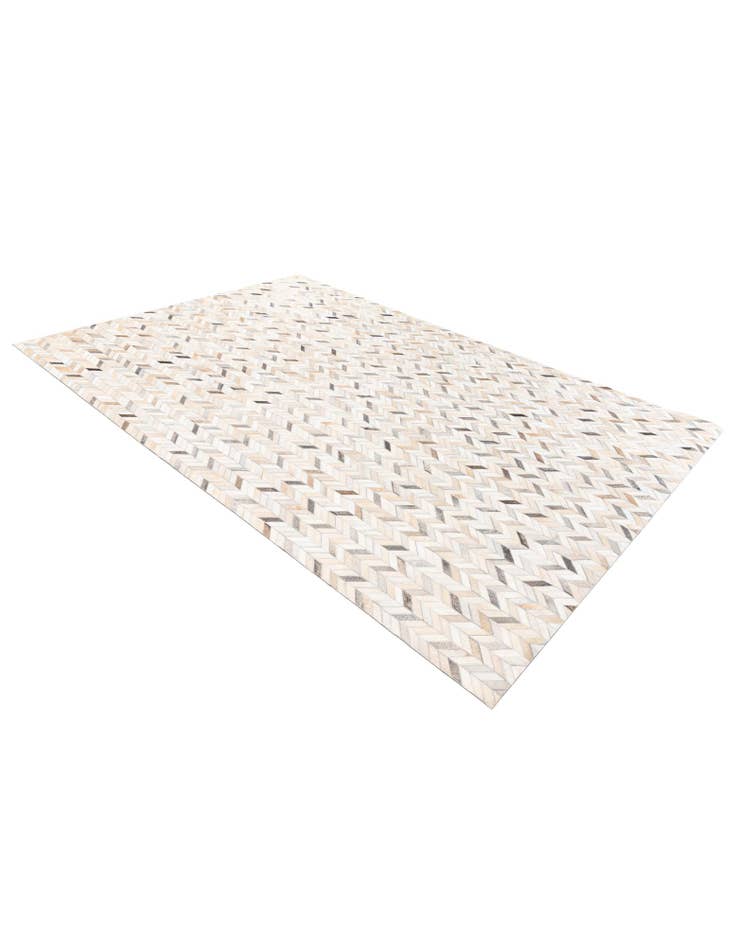 Detail image of  6' 8 x 9' 10 Cowhide Stocks Rug