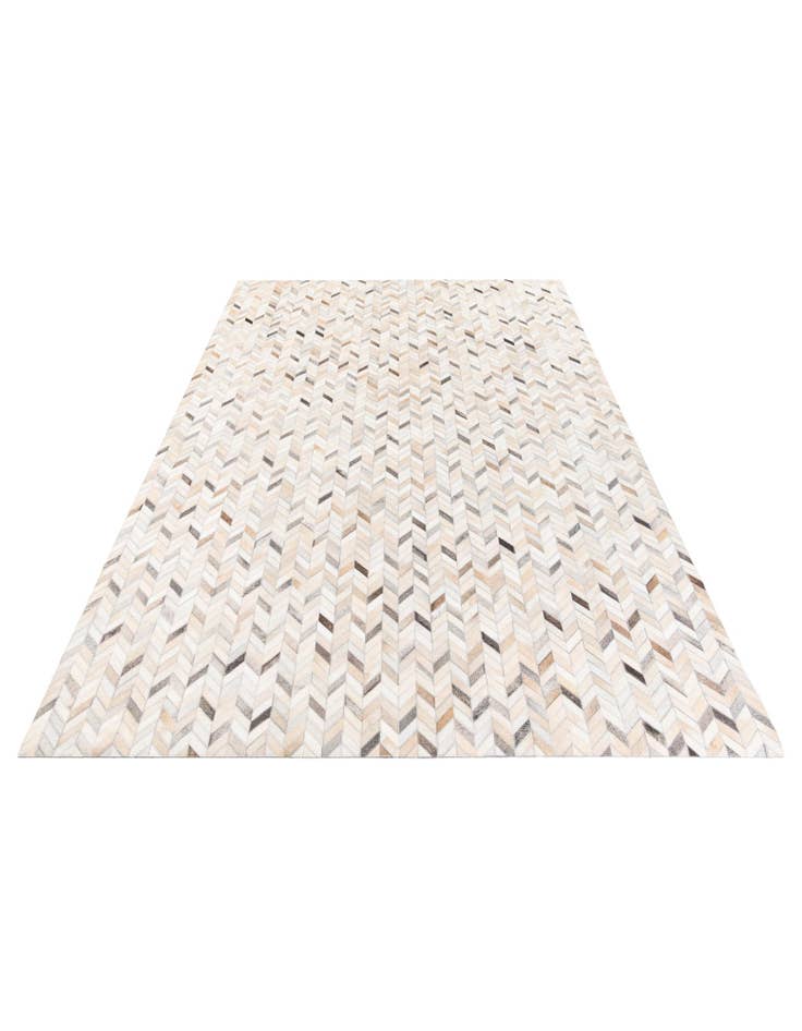 Detail image of  6' 8 x 9' 10 Cowhide Stocks Rug