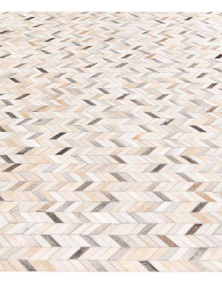 Detail image of  6' 8 x 9' 10 Cowhide Stocks Rug