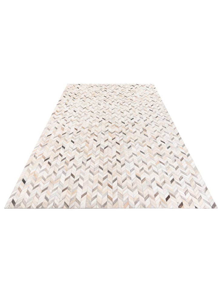 Detail image of  6' 7 x 10' Cowhide Stocks Rug