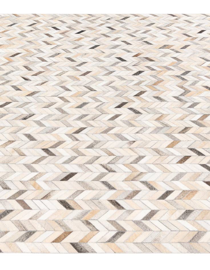 Detail image of  6' 7 x 10' Cowhide Stocks Rug