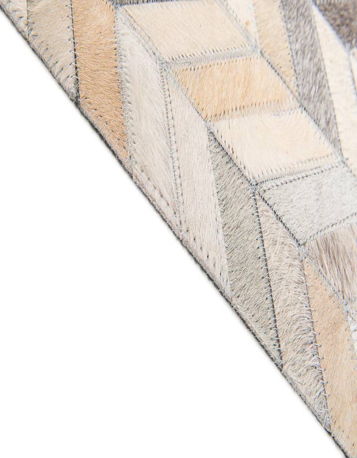 Detail image of  6' 7 x 10' Cowhide Stocks Rug