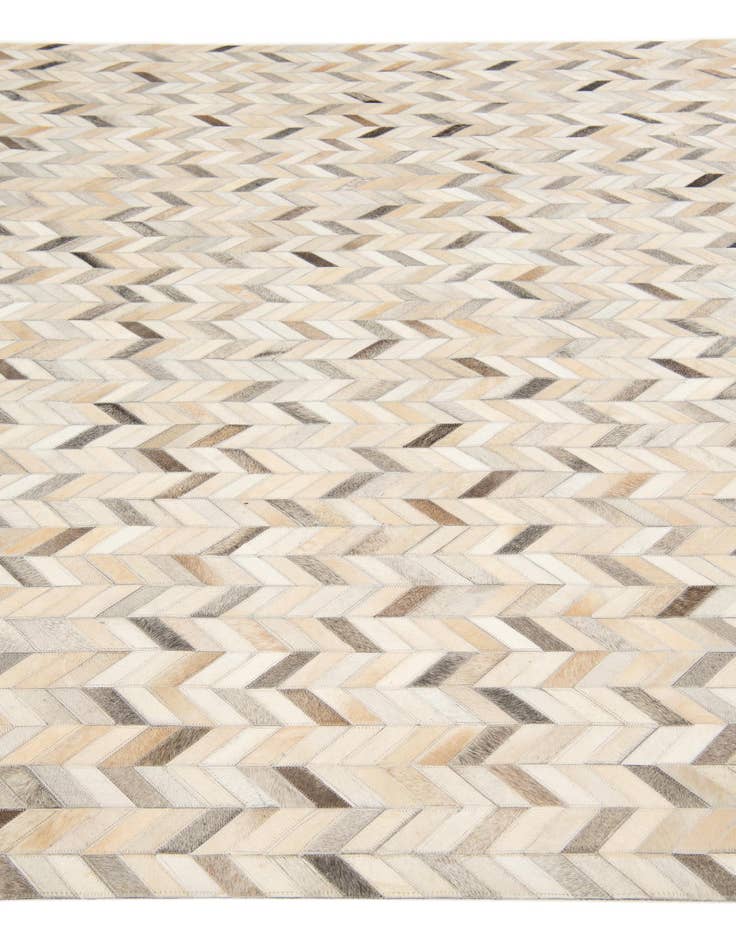 Detail image of  6' 8 x 9' 11 Cowhide Stocks Rug