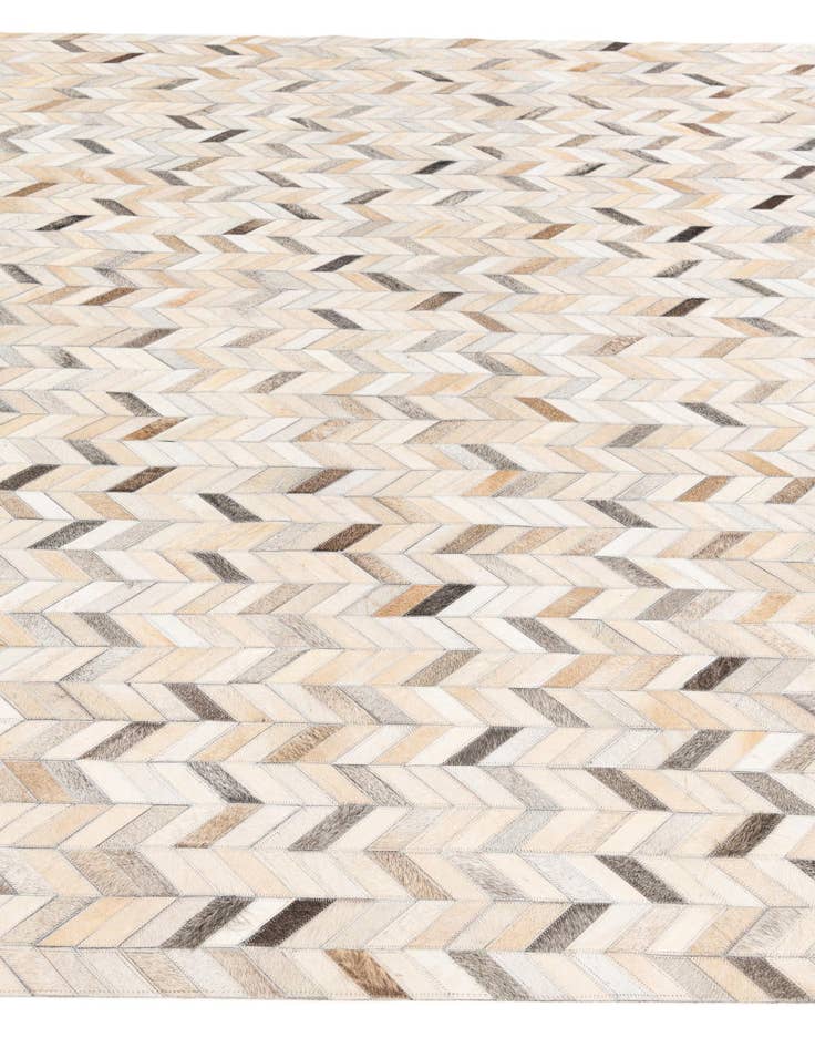 Detail image of  6' 8 x 9' 11 Cowhide Stocks Rug