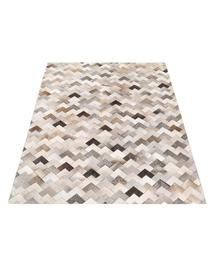 Detail image of  4' 9 x 6' 8 Cowhide Stocks Rug