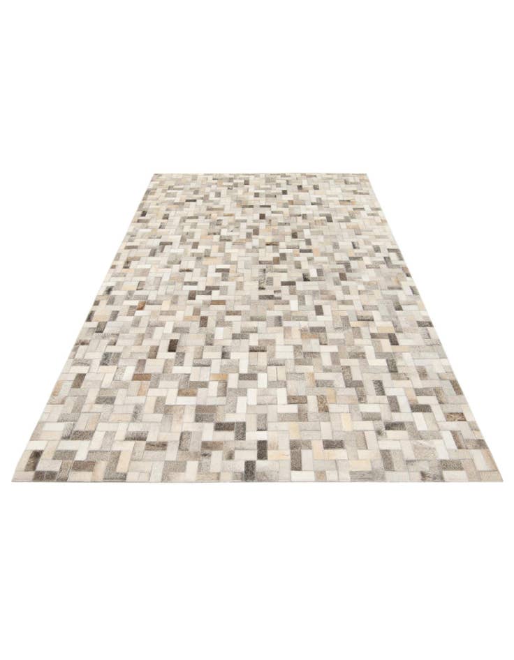 Detail image of  4' 4 x 6' 7 Cowhide Stocks Rug