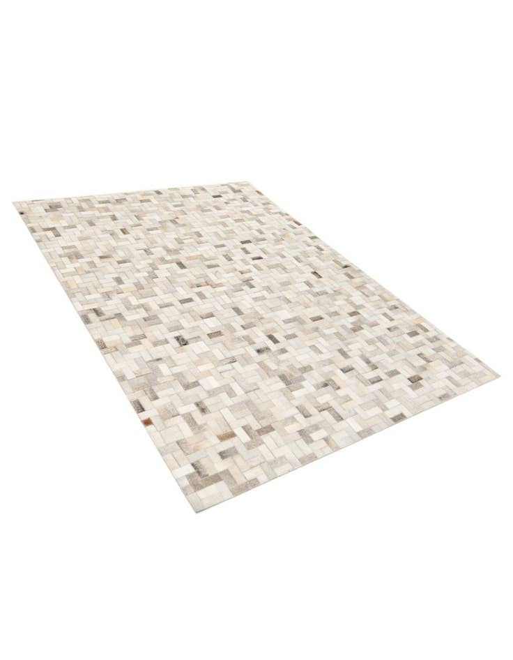 Detail image of  4' 8 x 6' 6 Cowhide Stocks Rug