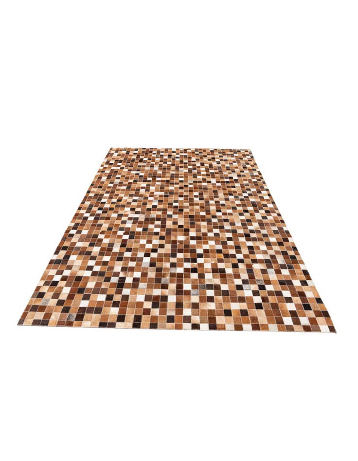 Detail image of  4' 9 x 6' 8 Cowhide Stocks Rug