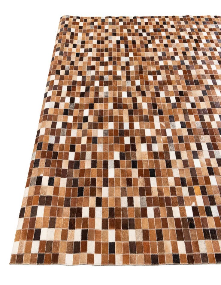 Detail image of  4' 9 x 6' 8 Cowhide Stocks Rug