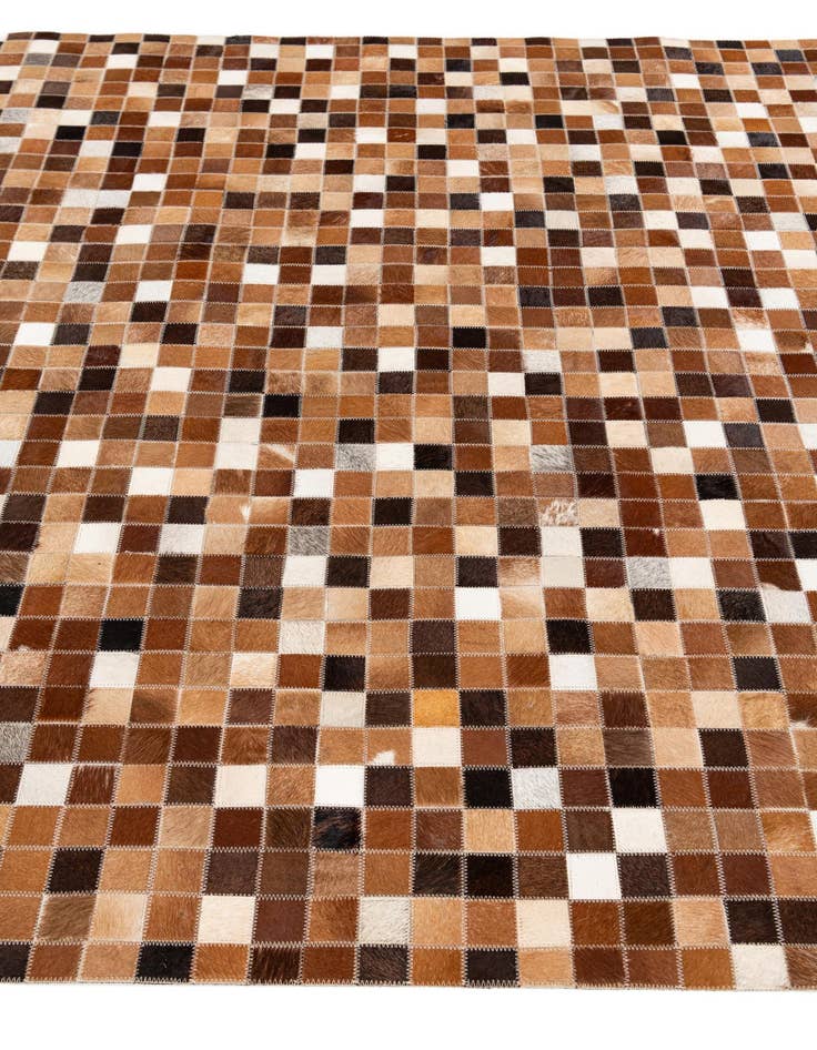 Detail image of  4' 9 x 6' 8 Cowhide Stocks Rug