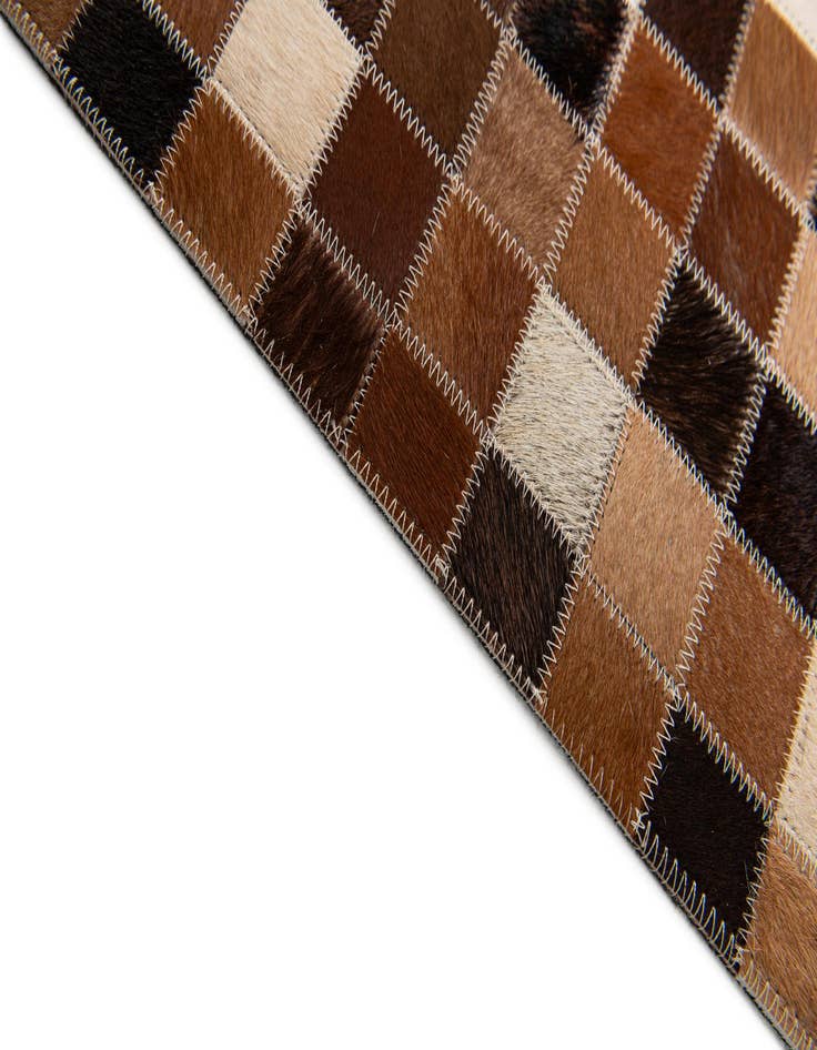Detail image of  4' 9 x 6' 8 Cowhide Stocks Rug
