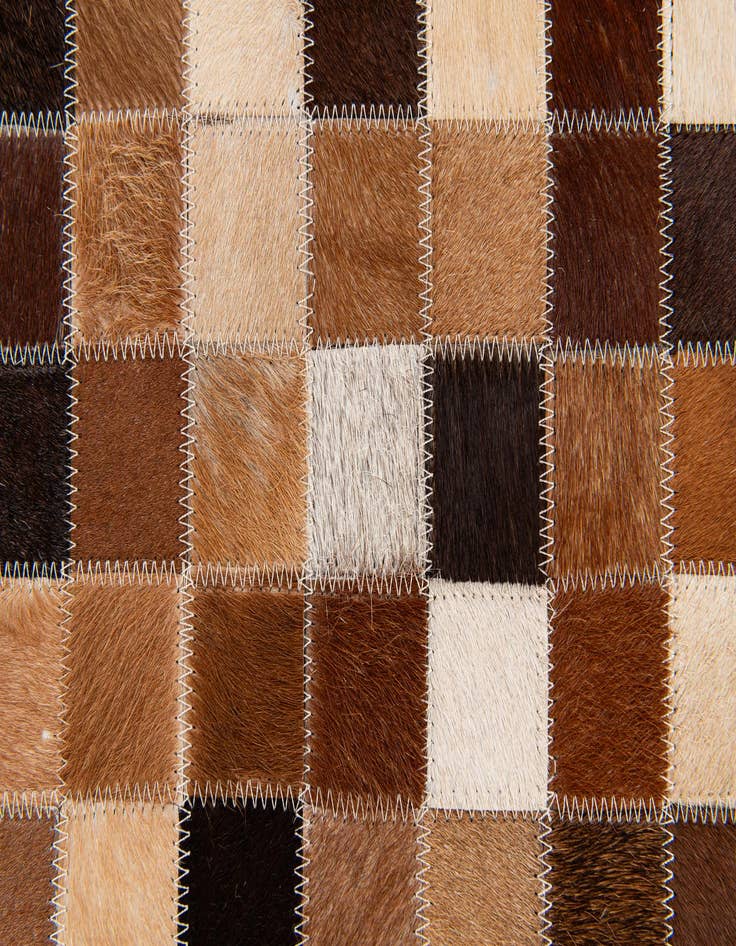 Detail image of  4' 9 x 6' 8 Cowhide Stocks Rug