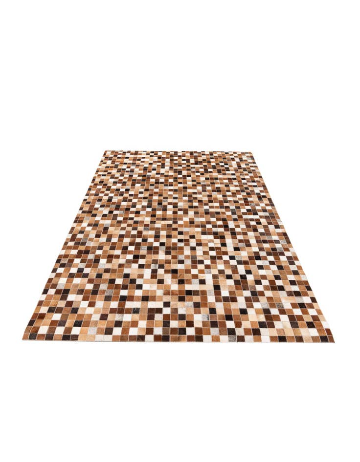 Detail image of  4' 8 x 6' 7 Cowhide Stocks Rug