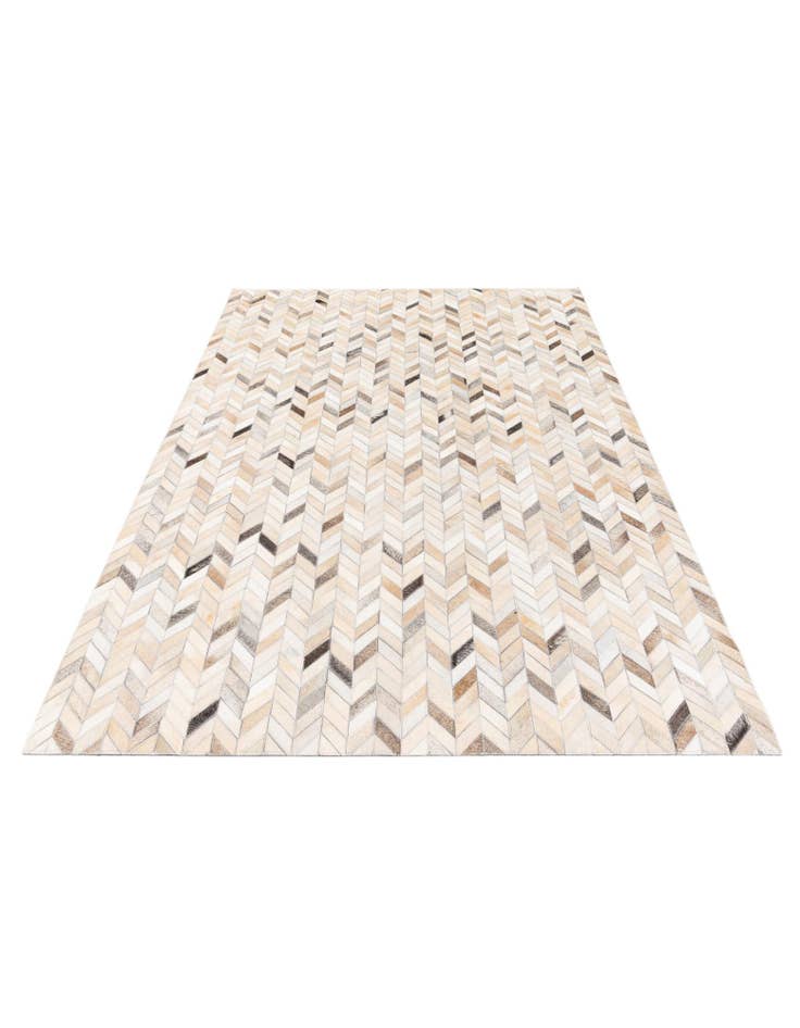 Detail image of  4' 9 x 6' 8 Cowhide Stocks Rug