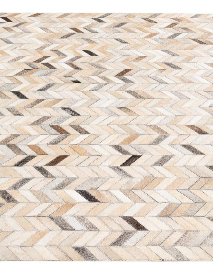 Detail image of  4' 9 x 6' 8 Cowhide Stocks Rug