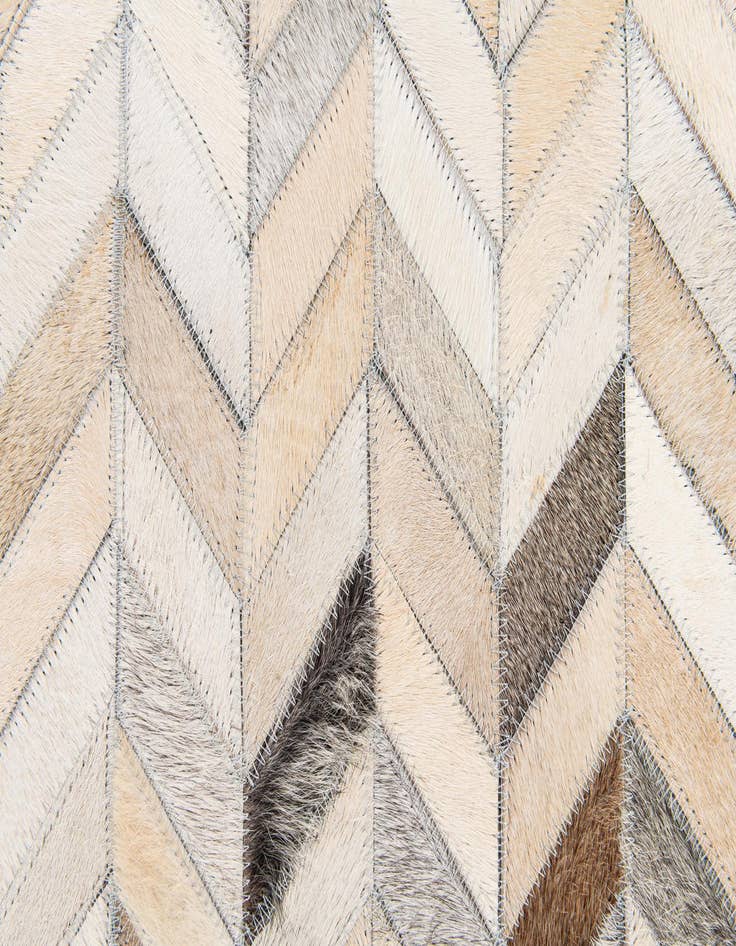 Detail image of  4' 9 x 6' 8 Cowhide Stocks Rug