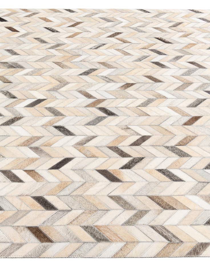 Detail image of  4' 8 x 6' 7 Cowhide Stocks Rug