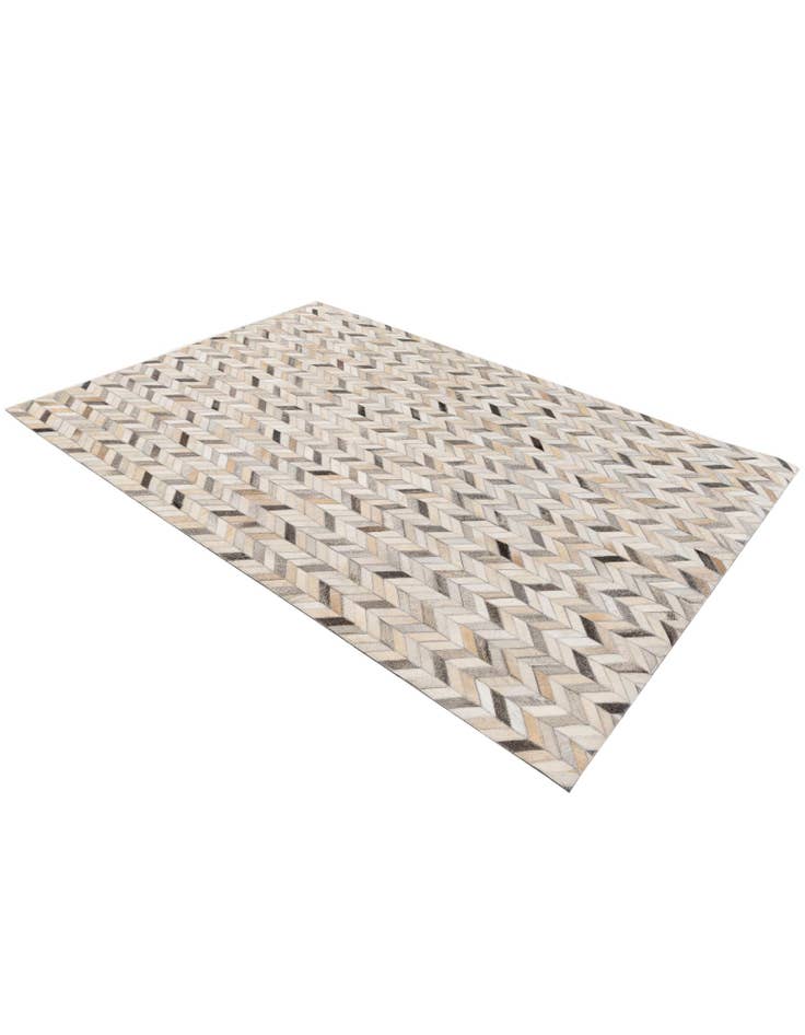 Detail image of  4' 7 x 6' 8 Cowhide Stocks Rug