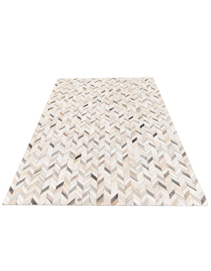 Detail image of  4' 7 x 6' 8 Cowhide Stocks Rug