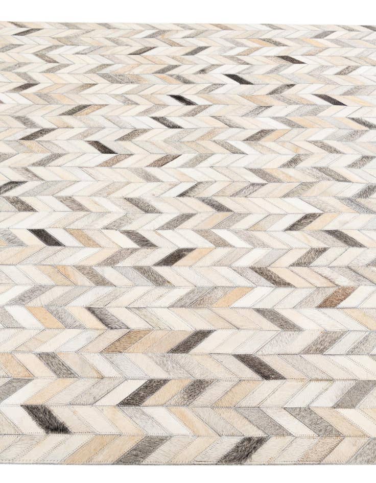 Detail image of  4' 7 x 6' 8 Cowhide Stocks Rug