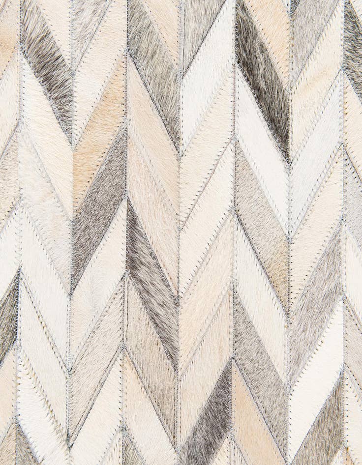 Detail image of  4' 7 x 6' 8 Cowhide Stocks Rug